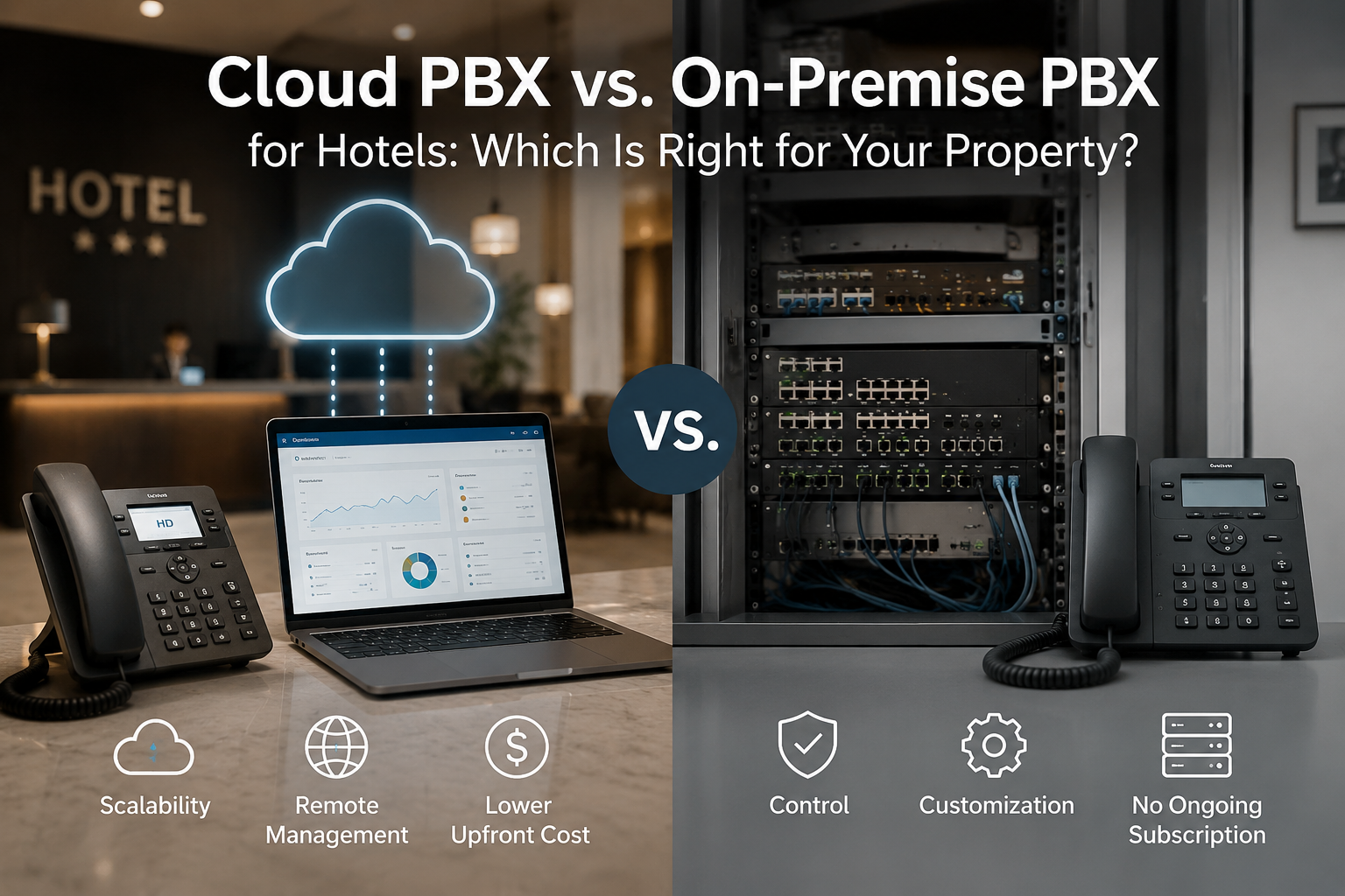 Home Cloud PBX vs. On-Premise PBX for Hotels: Which Is Right for Your Property?